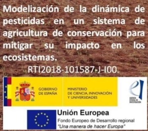 Modelización de la dinámica de pesticidas en un sistema de agricultura de conservación para mitigar su impacto en los ecosistemas. RTI2018-101587-J-I00