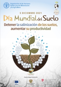 5 de diciembre. Día Mundial del Suelo. Detener la salinización de los suelos, aumentar su productividad